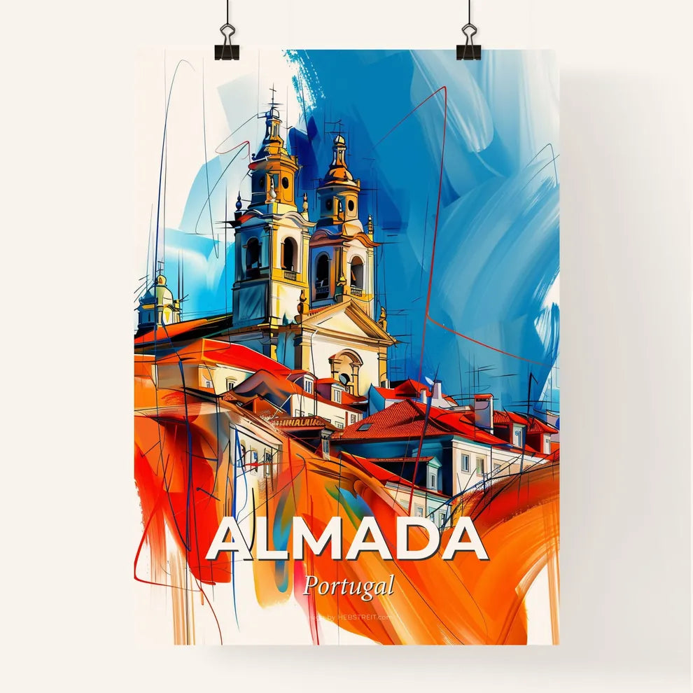 Vibrant Almada, Portugal Poster