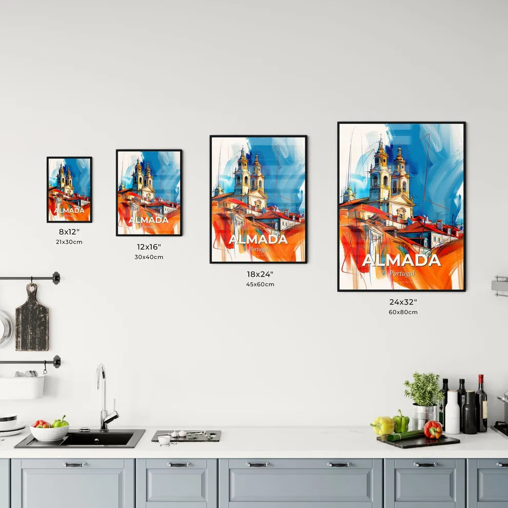 Vibrant Almada, Portugal Kitchen Art