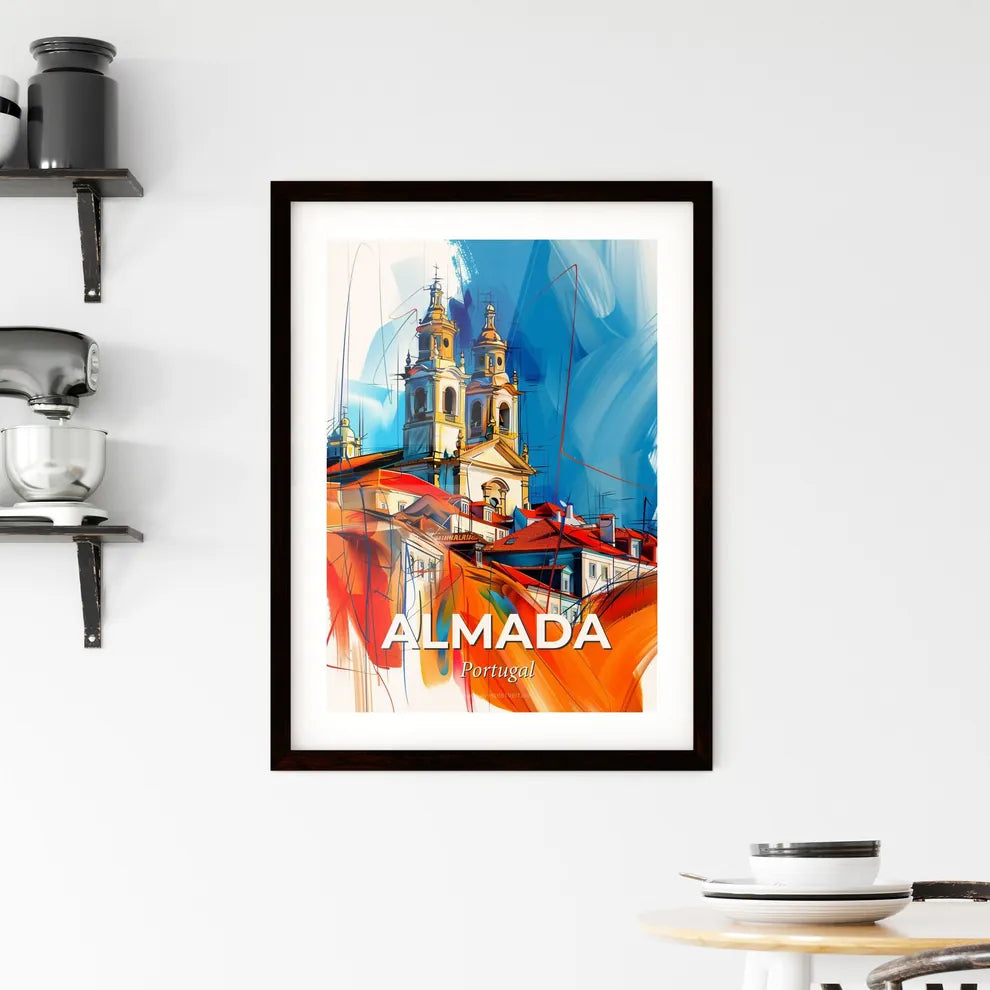 Vibrant Almada, Portugal Framed Print