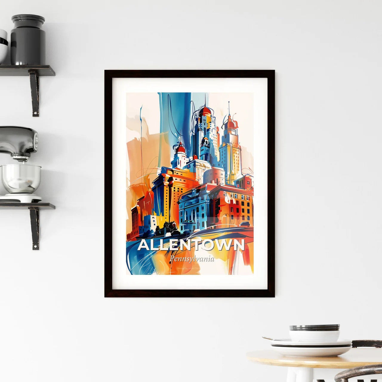 Vibrant Allentown, Pennsylvania Framed Print