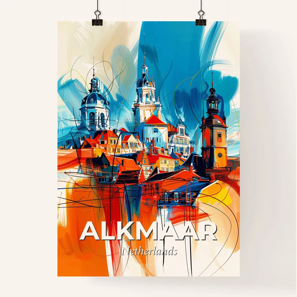Vibrant Alkmaar, Netherlands Poster