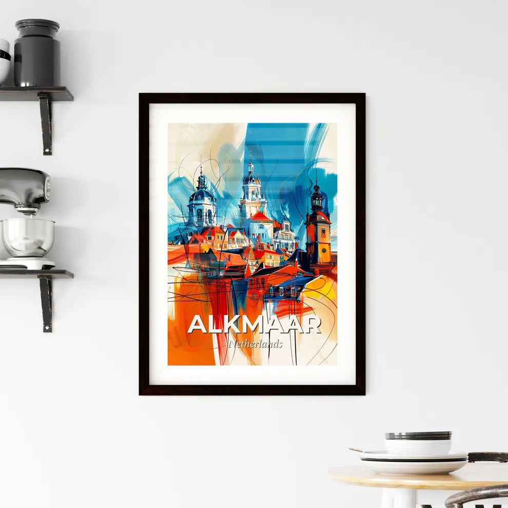 Vibrant Alkmaar, Netherlands Framed Print