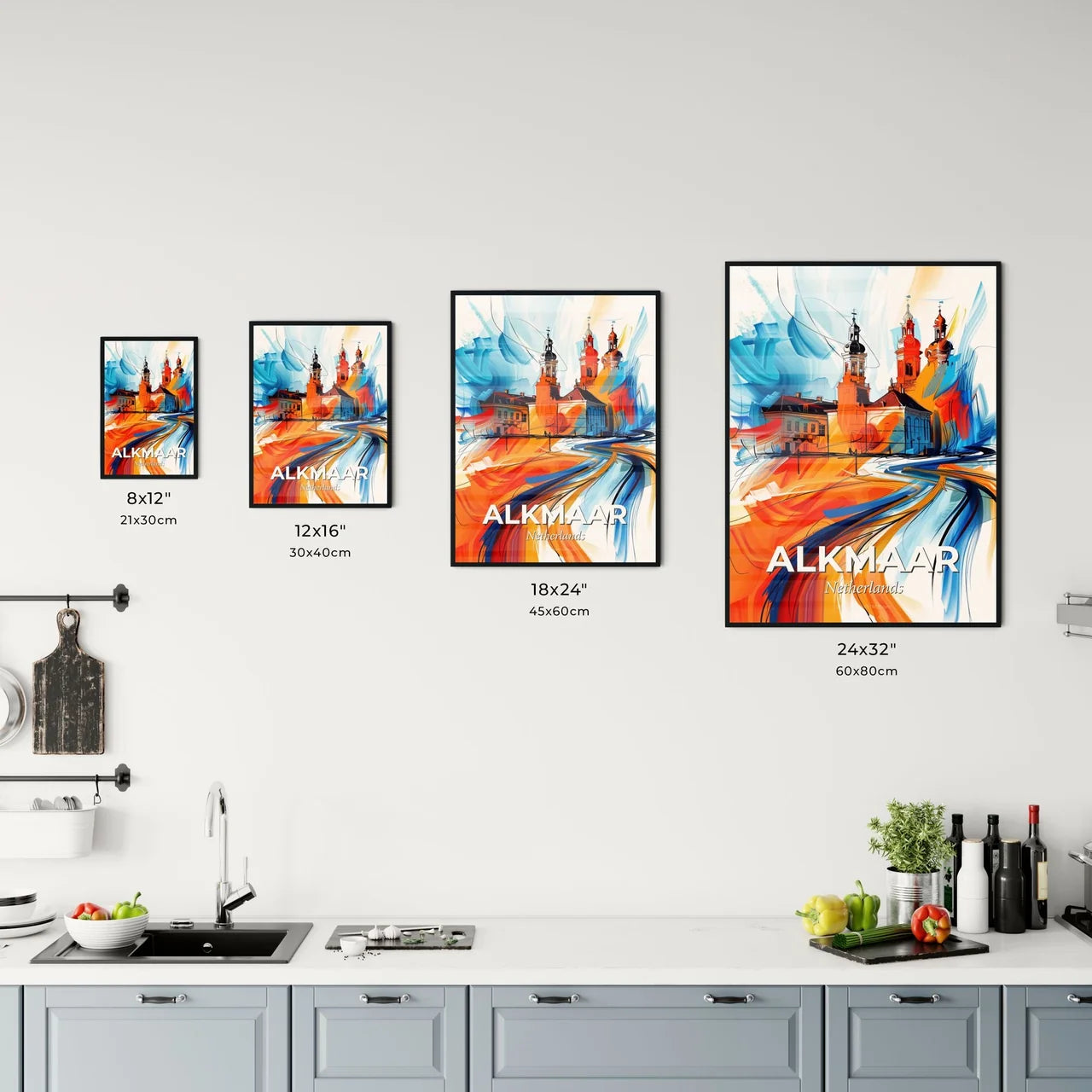 Vibrant Alkmaar, Netherlands Kitchen Art