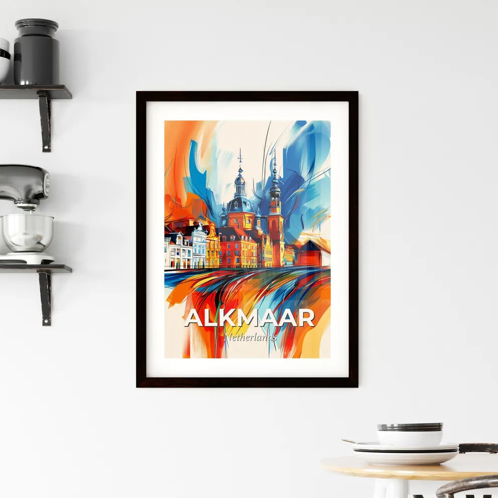 Vibrant Alkmaar, Netherlands Framed Print