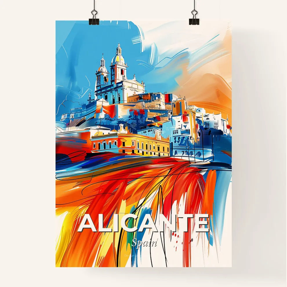 Vibrant Alicante, Spain Poster