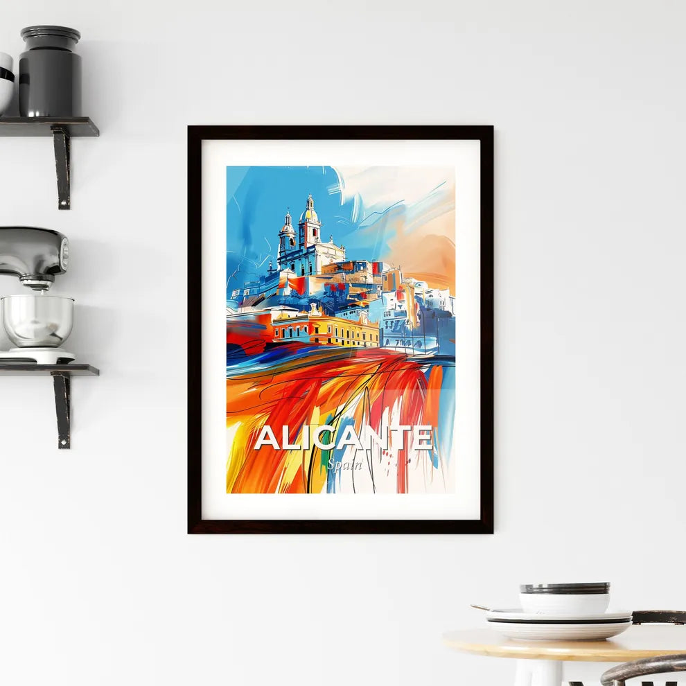 Vibrant Alicante, Spain Framed Print