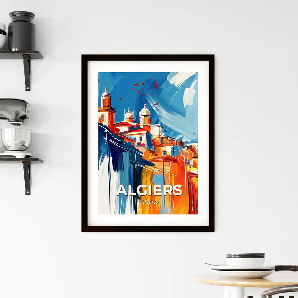 Vibrant Algiers, Algeria Framed Print