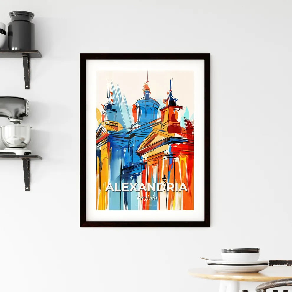 Vibrant Alexandria, Virginia Framed Print