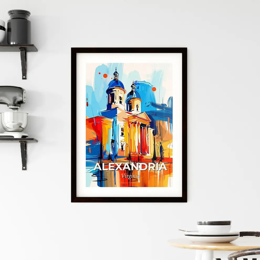 Vibrant Alexandria, Virginia Framed Print
