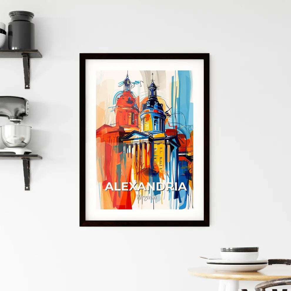Vibrant Alexandria, Virginia Framed Print