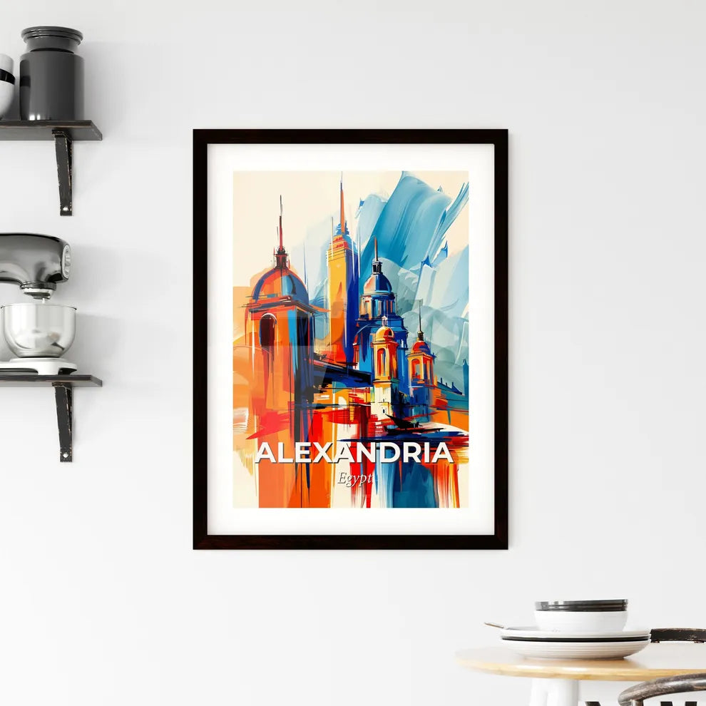 Vibrant Alexandria, Egypt Framed Print