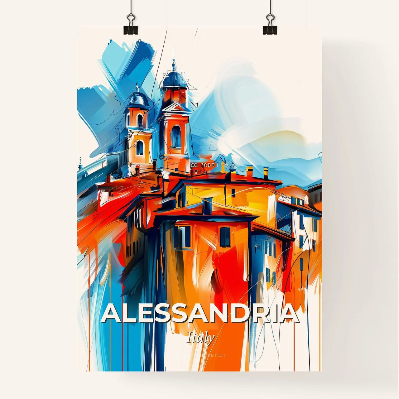Vibrant Alessandria, Italy Poster