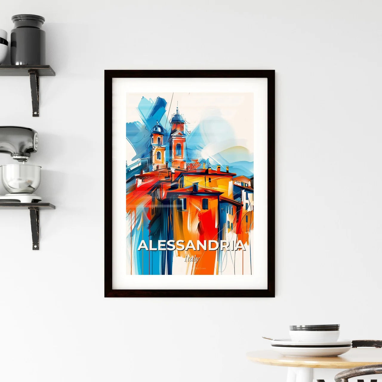 Vibrant Alessandria, Italy Framed Print
