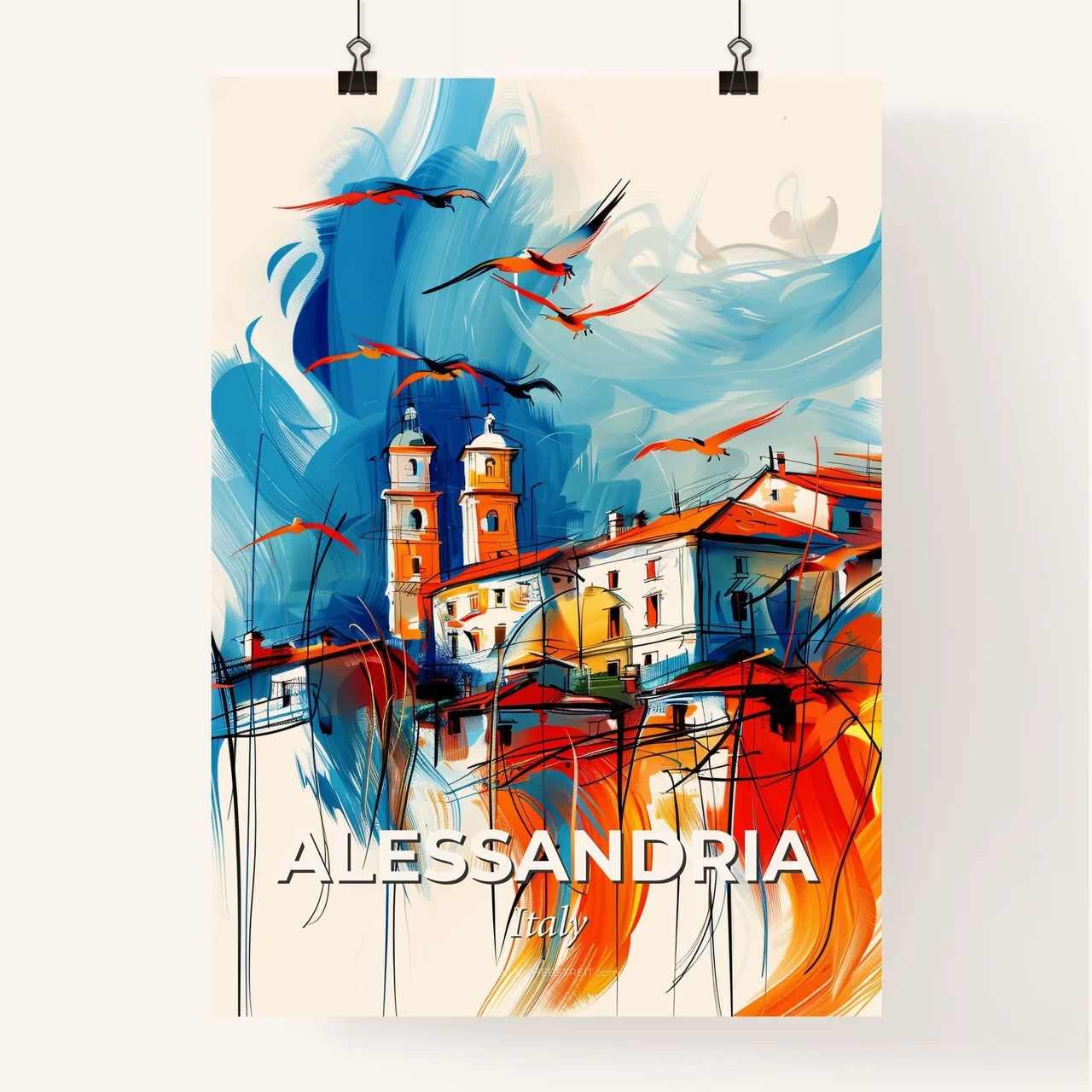 Vibrant Alessandria, Italy Poster