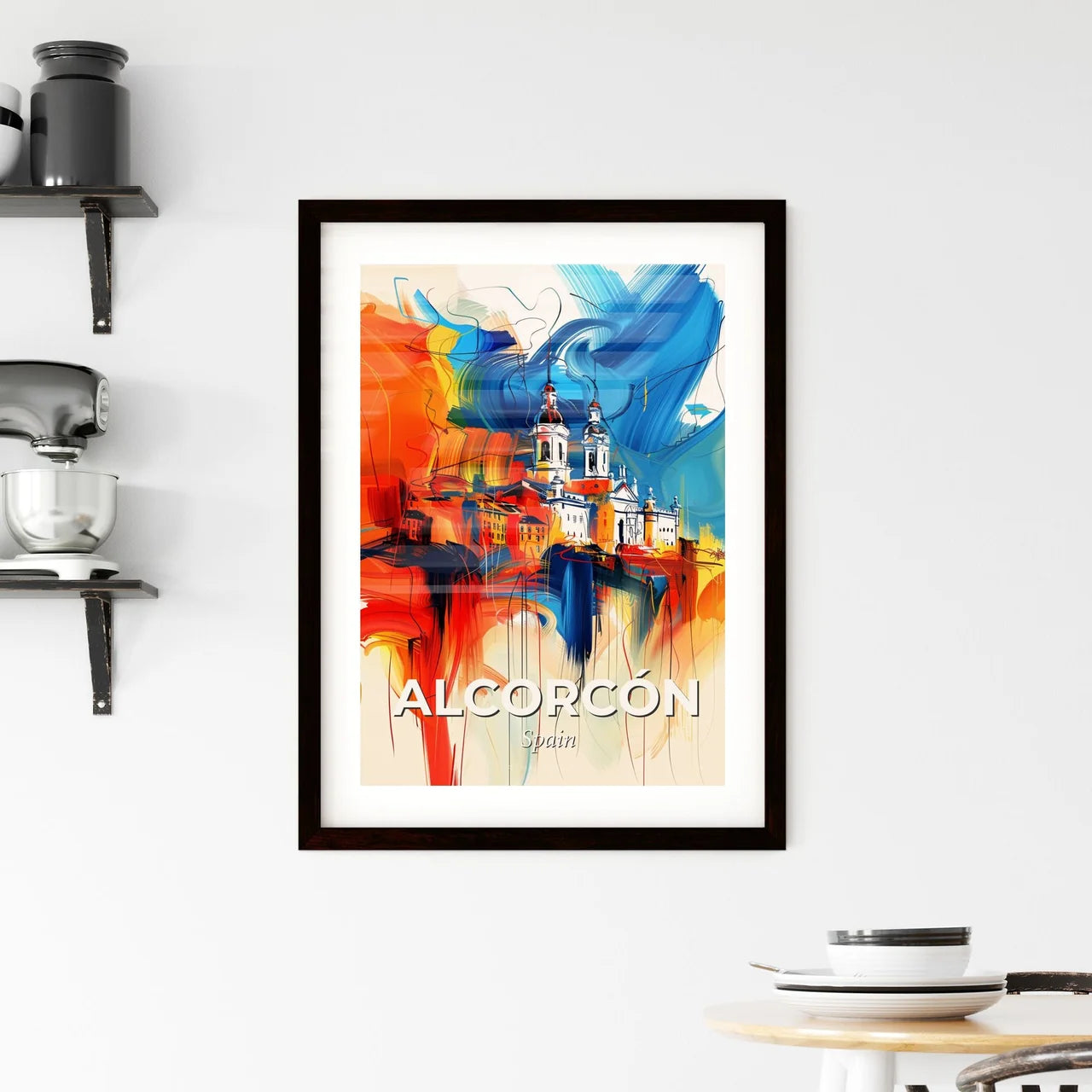 Vibrant Alcorcón, Spain Framed Print