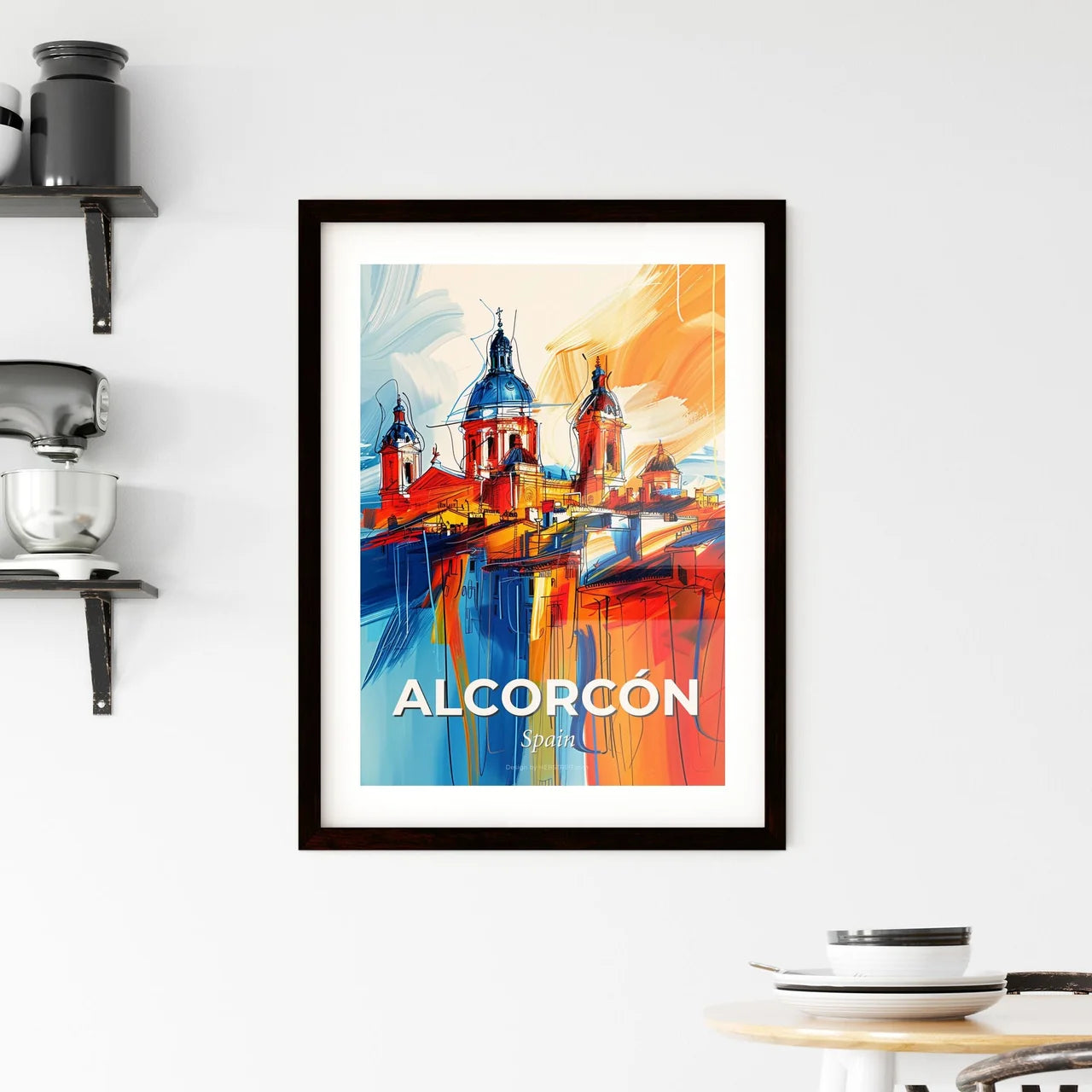Vibrant Alcorcón, Spain Framed Print