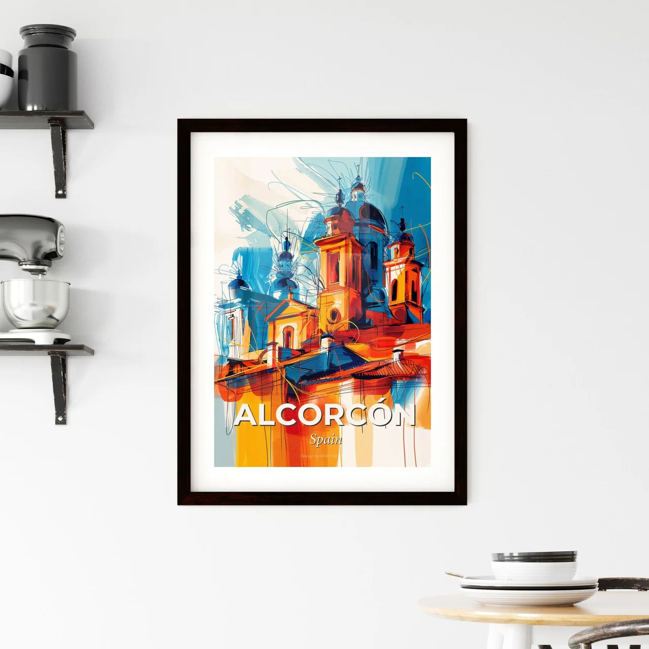 Vibrant Alcorcón, Spain Framed Print