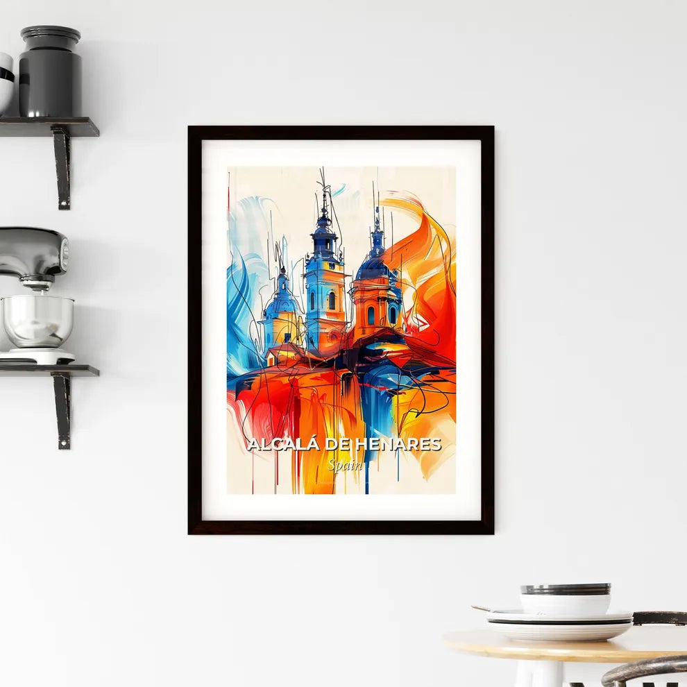 Vibrant Alcalá De Henares, Spain Framed Print