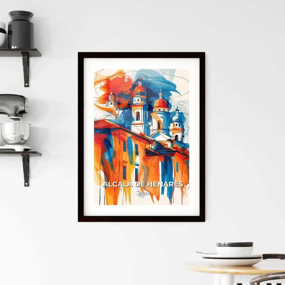 Vibrant Alcalá De Henares, Spain Framed Print
