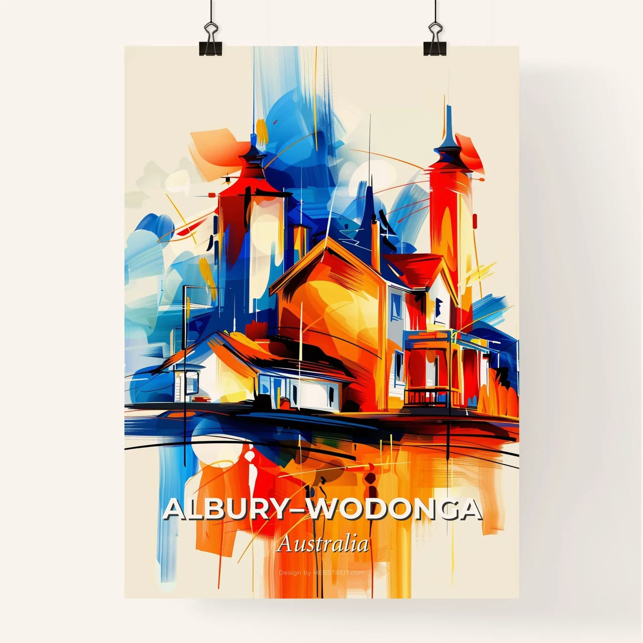 Vibrant Albury–Wodonga, Australia Poster