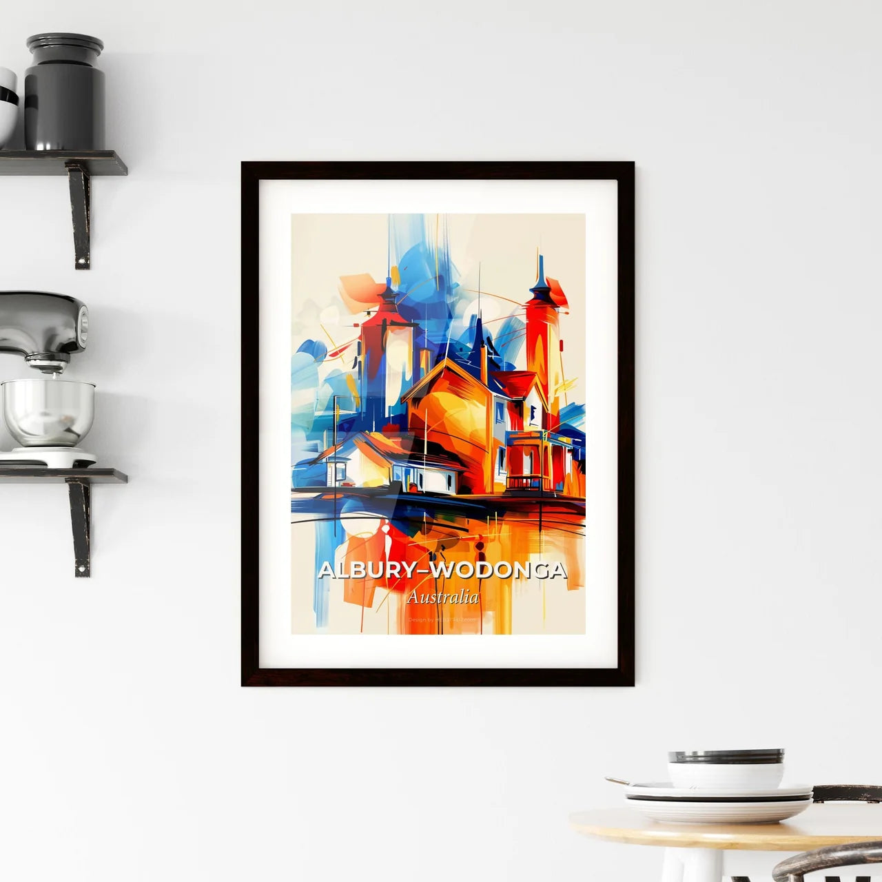 Vibrant Albury–Wodonga, Australia Framed Print