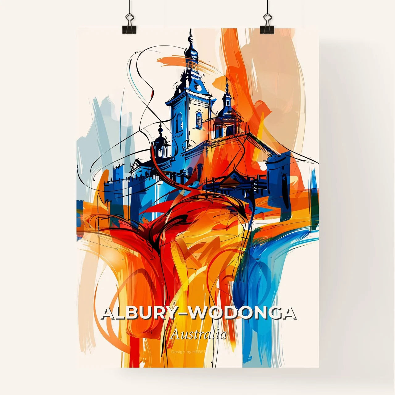 Vibrant Albury–Wodonga, Australia Poster