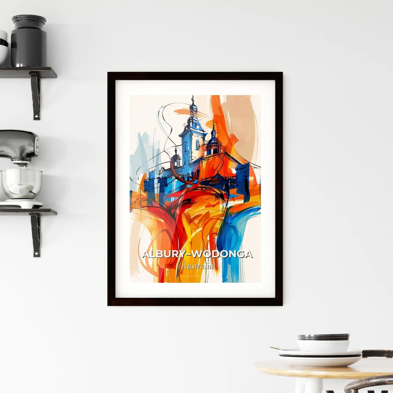 Vibrant Albury–Wodonga, Australia Framed Print