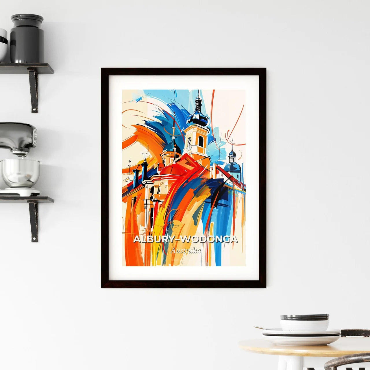 Vibrant Albury–Wodonga, Australia Framed Print