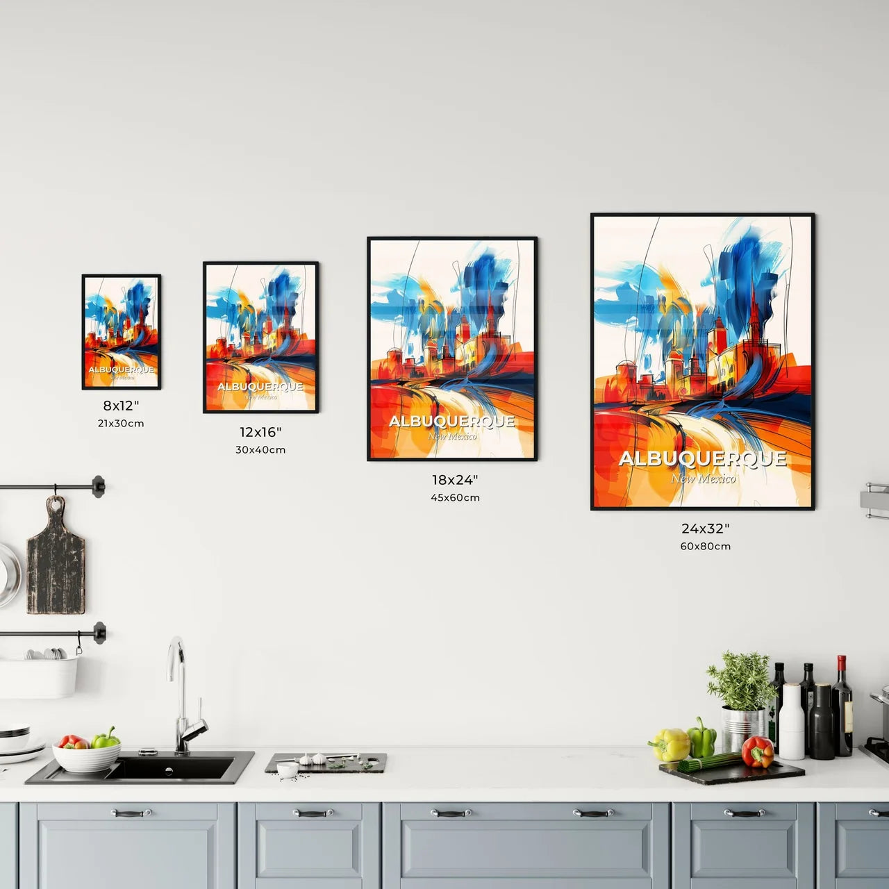Vibrant Albuquerque, New Mexico Kitchen Art