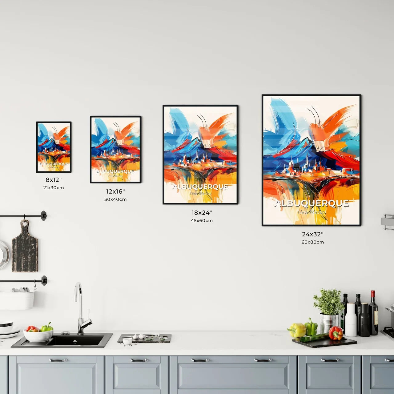 Vibrant Albuquerque, New Mexico Kitchen Art