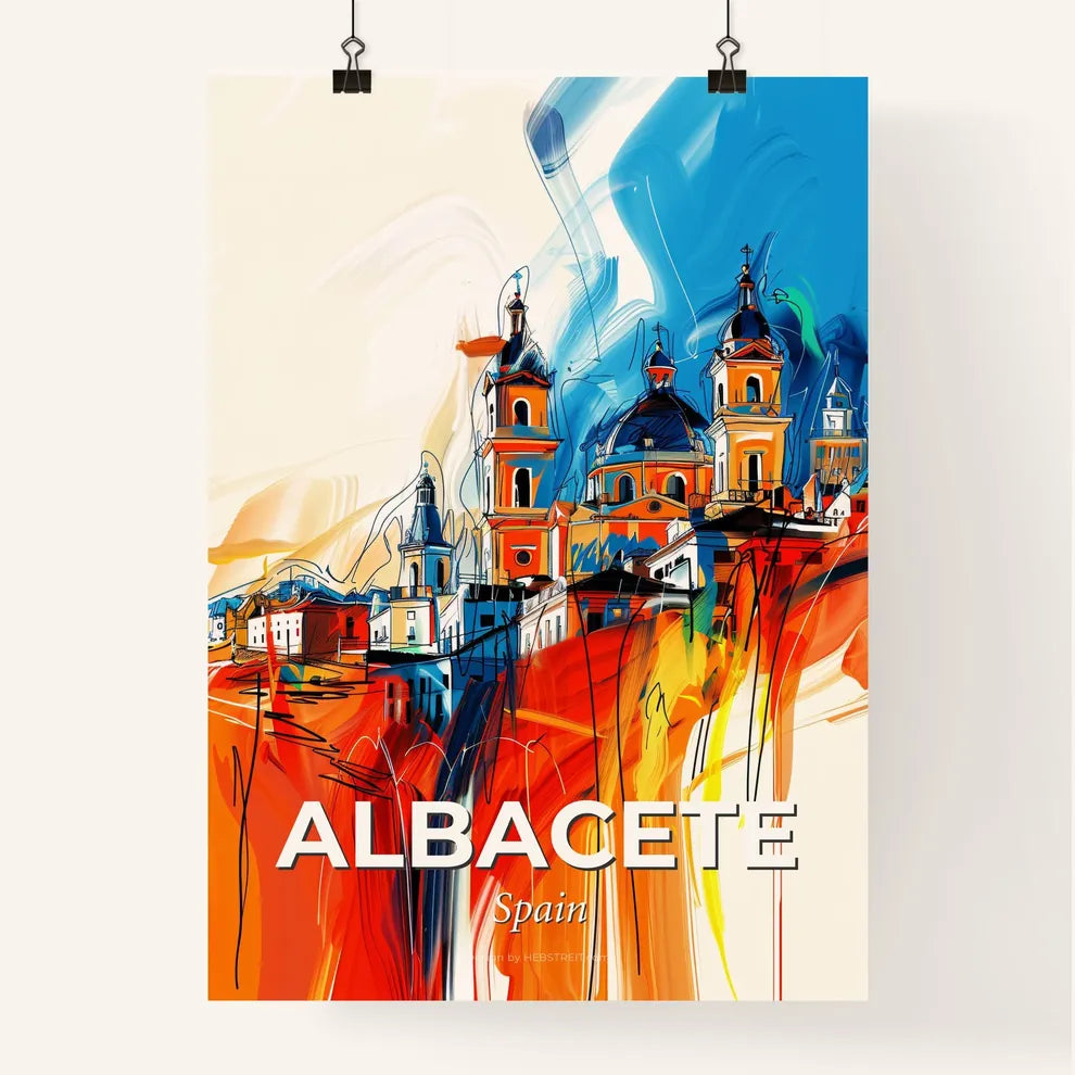 Vibrant Albacete, Spain Poster