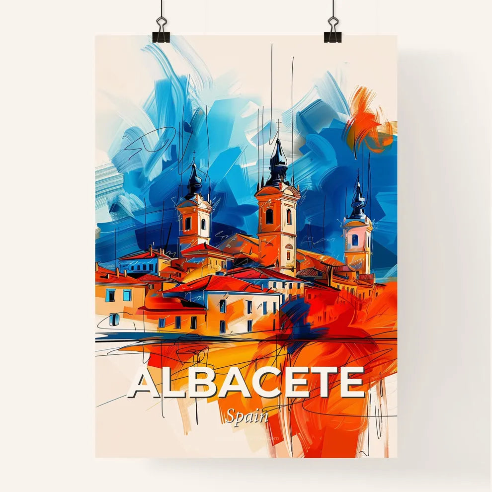 Vibrant Albacete, Spain Poster
