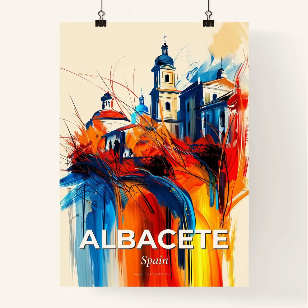 Vibrant Albacete, Spain Poster