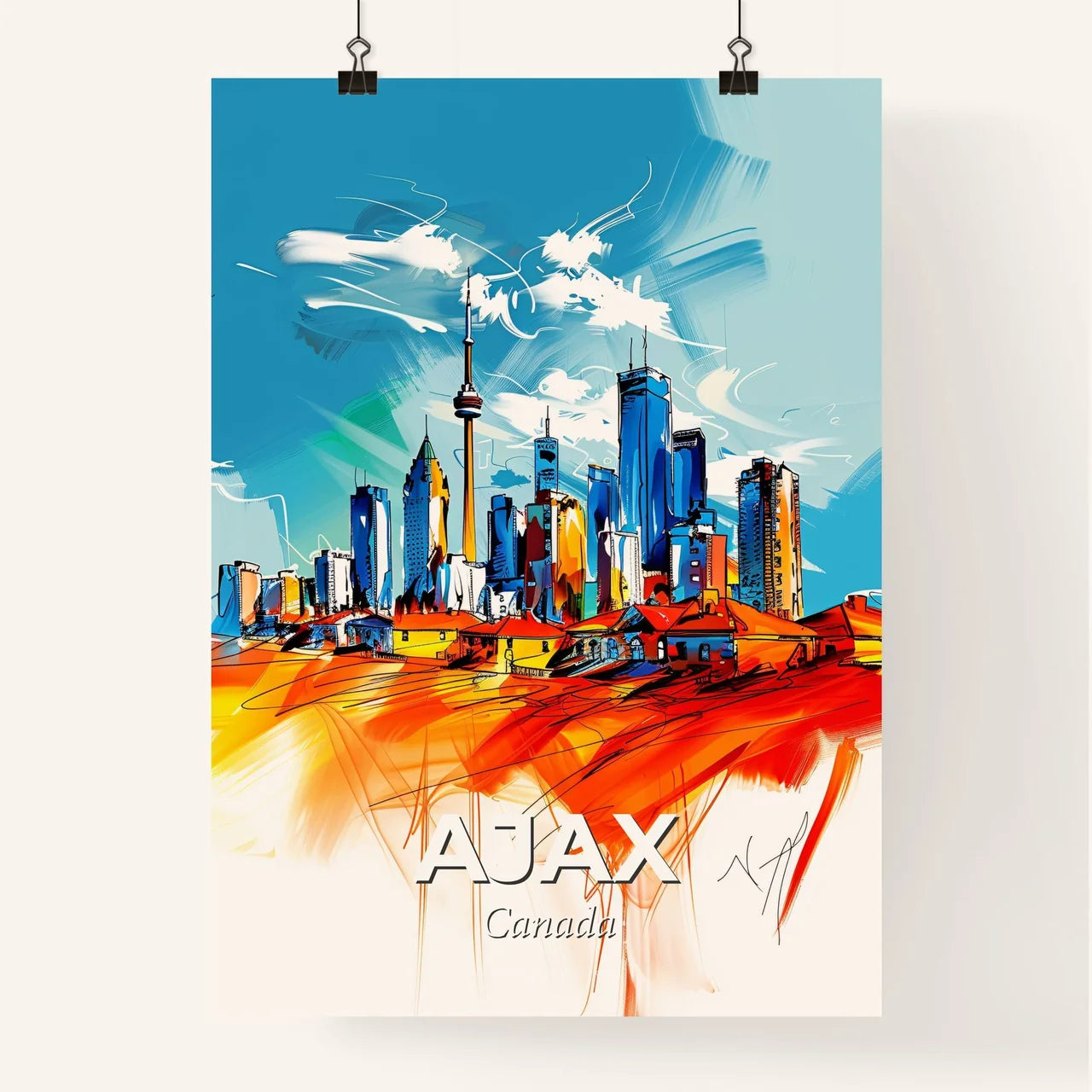 Vibrant Ajax, Canada Poster
