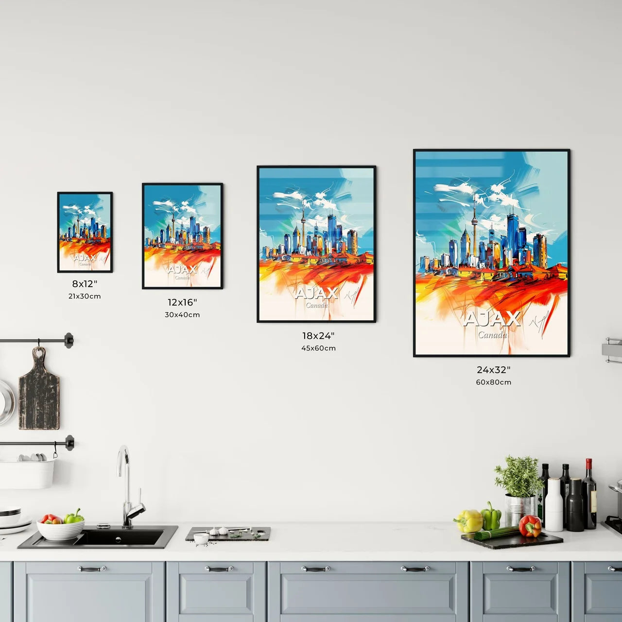 Vibrant Ajax, Canada Kitchen Art