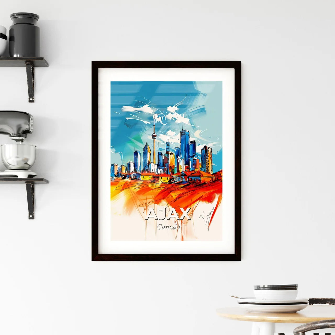 Vibrant Ajax, Canada Framed Print