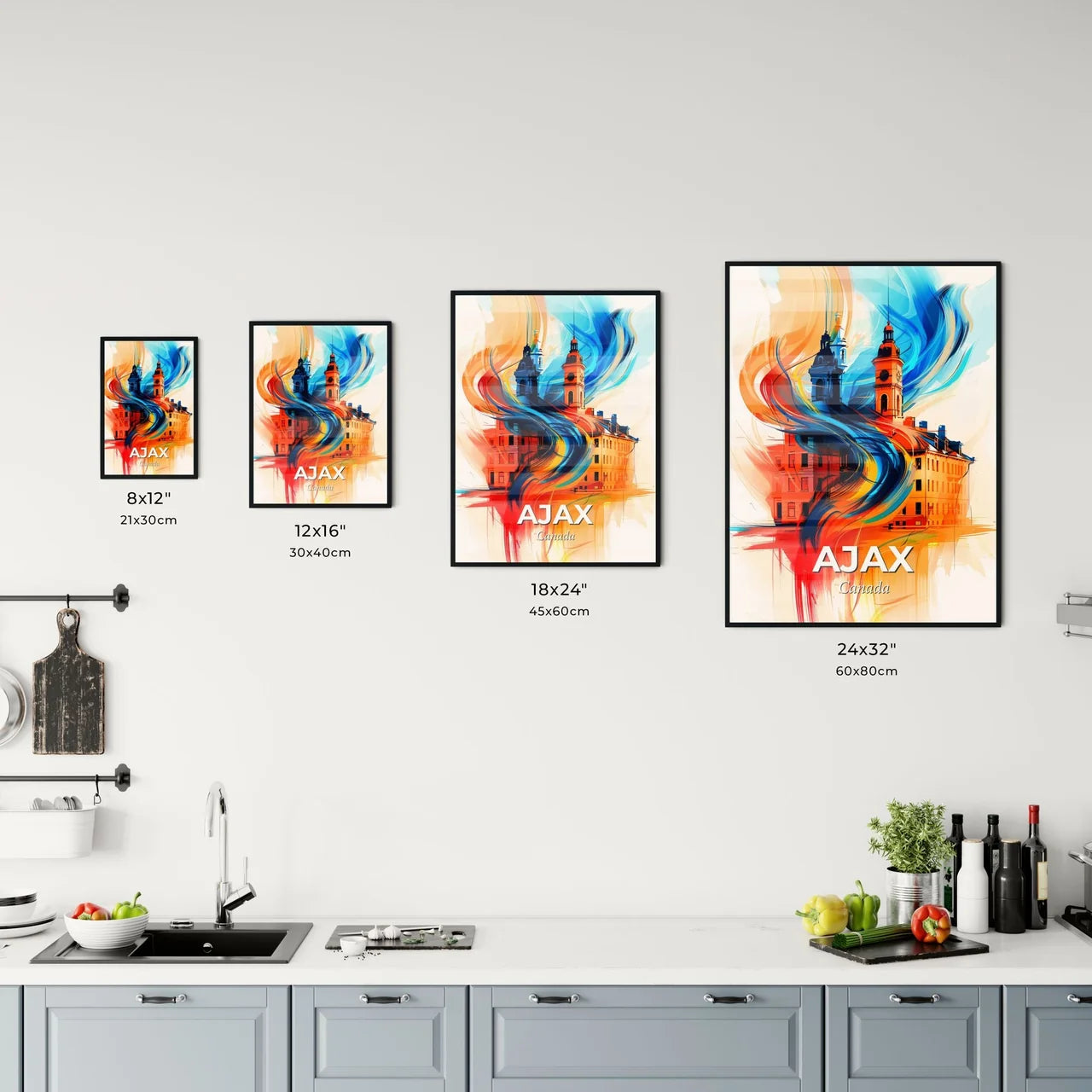 Vibrant Ajax, Canada Kitchen Art