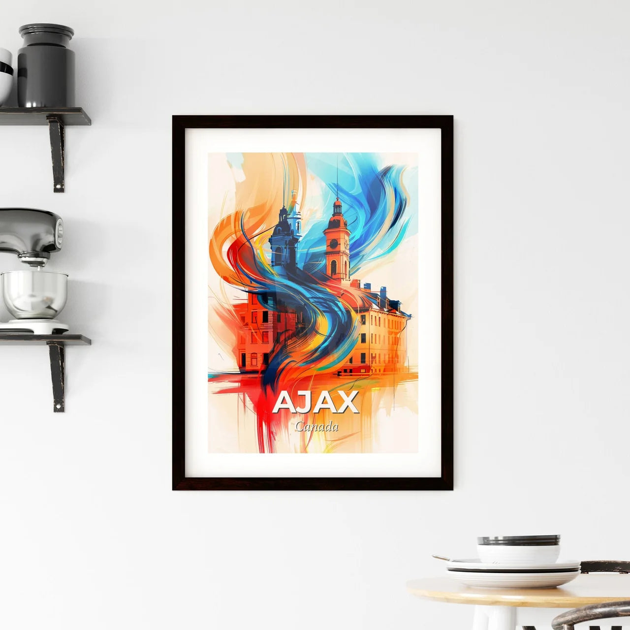 Vibrant Ajax, Canada Framed Print