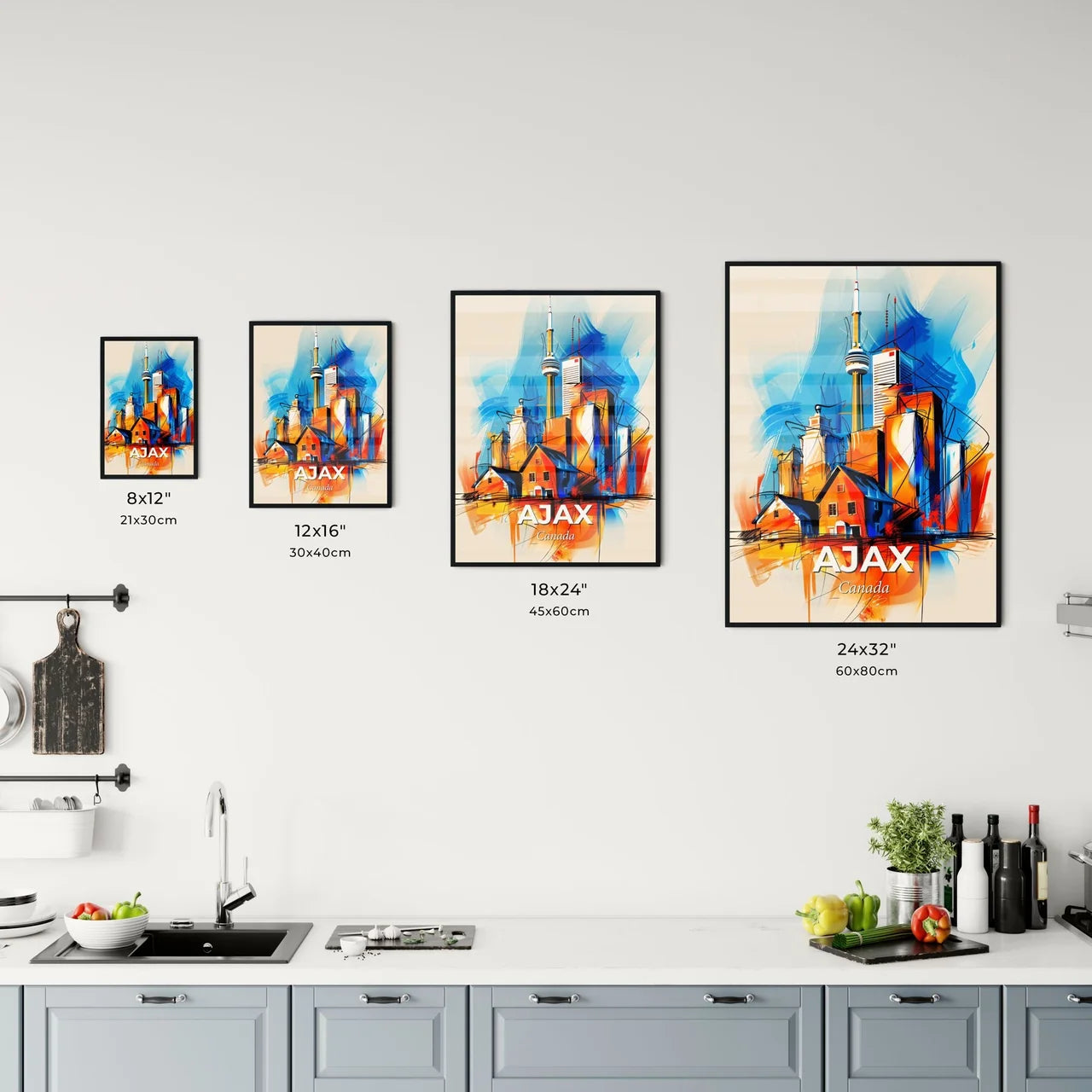 Vibrant Ajax, Canada Kitchen Art