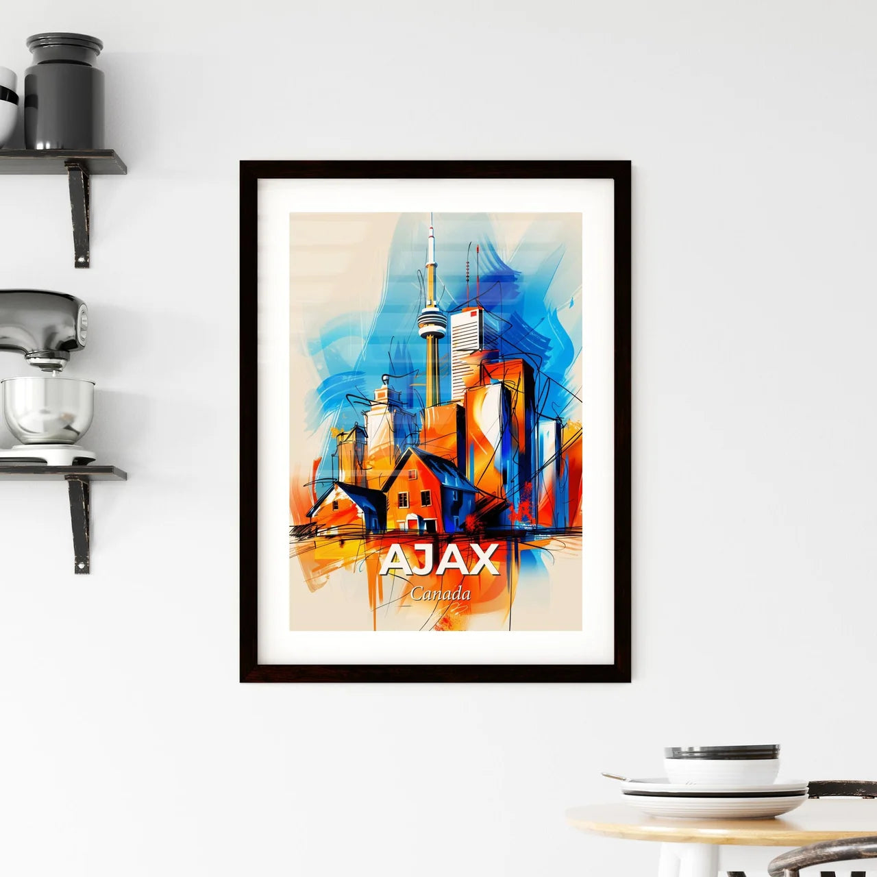 Vibrant Ajax, Canada Framed Print