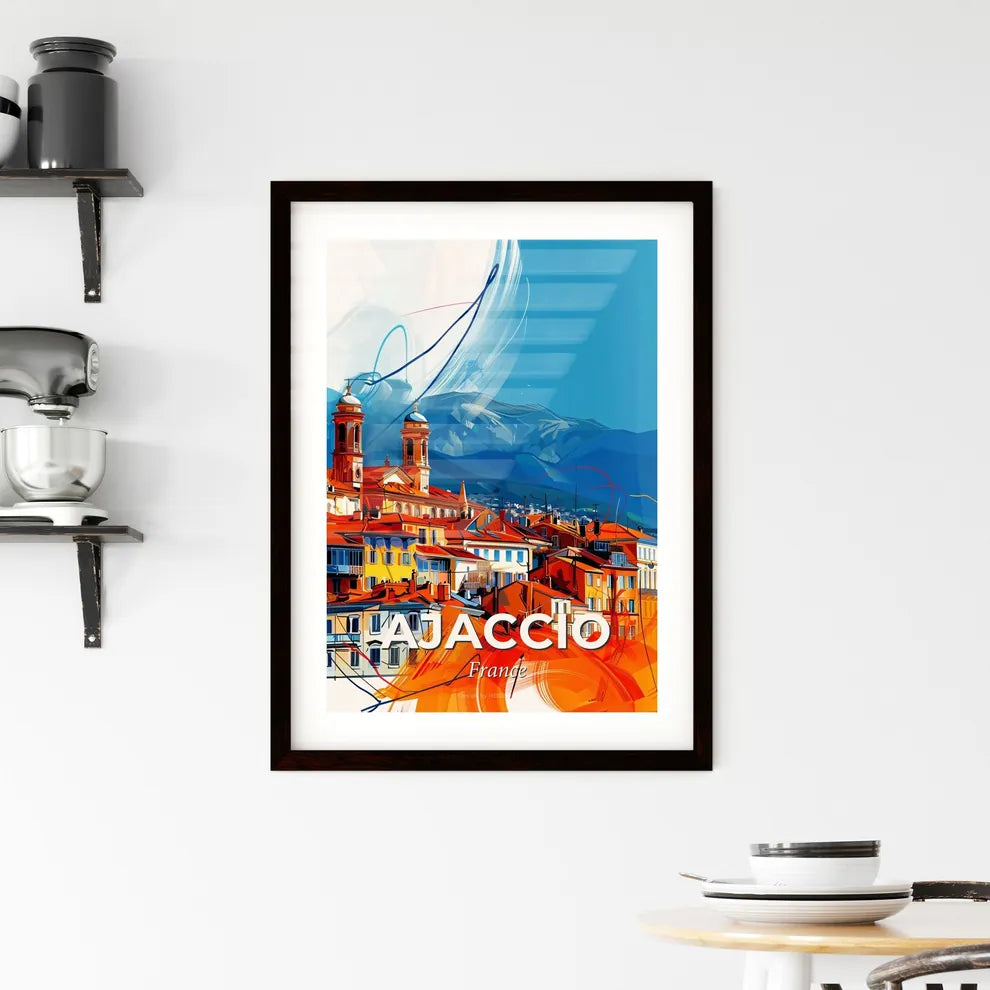 Vibrant Ajaccio, France Framed Print
