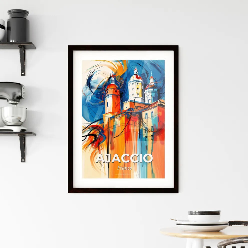 Vibrant Ajaccio, France Framed Print