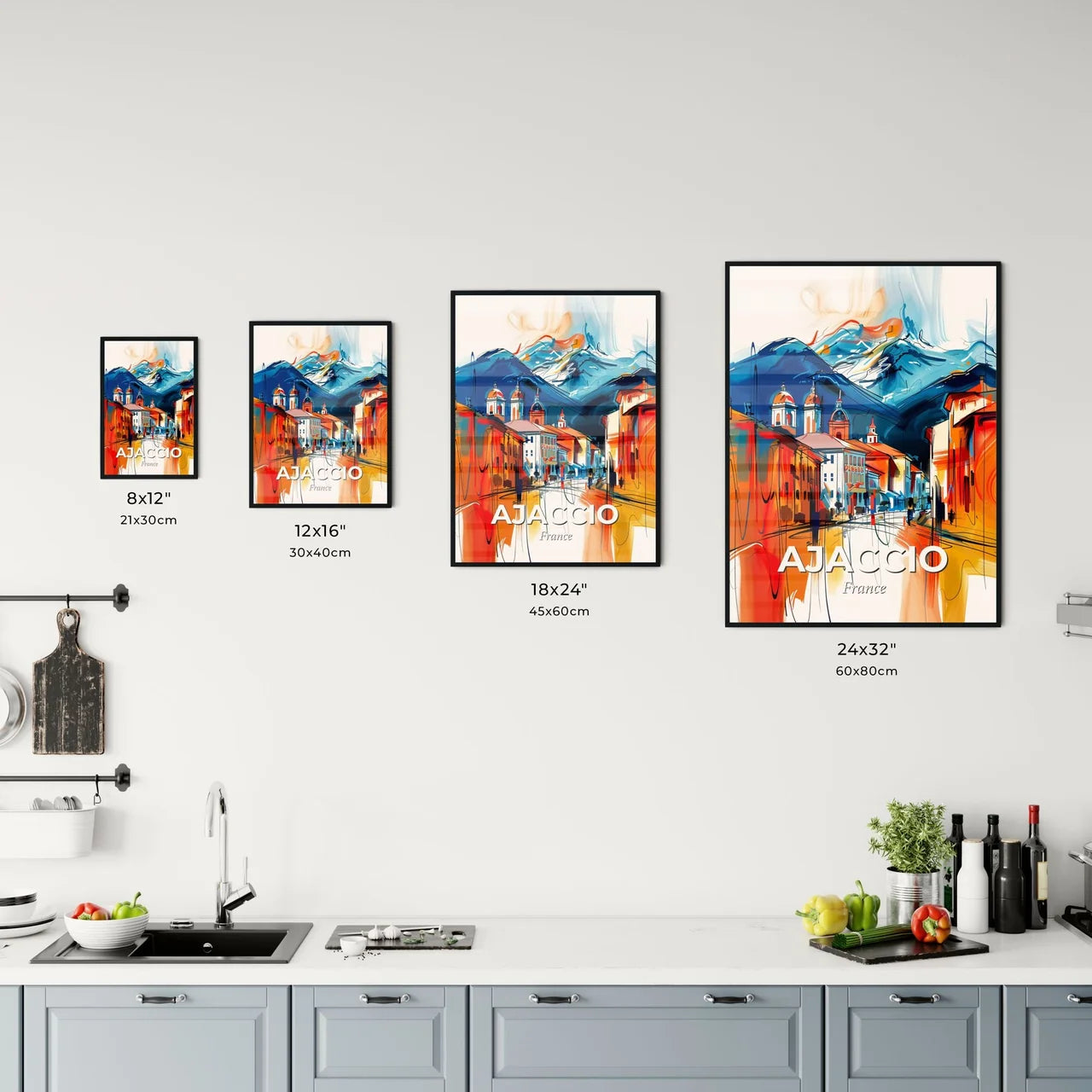 Vibrant Ajaccio, France Kitchen Art
