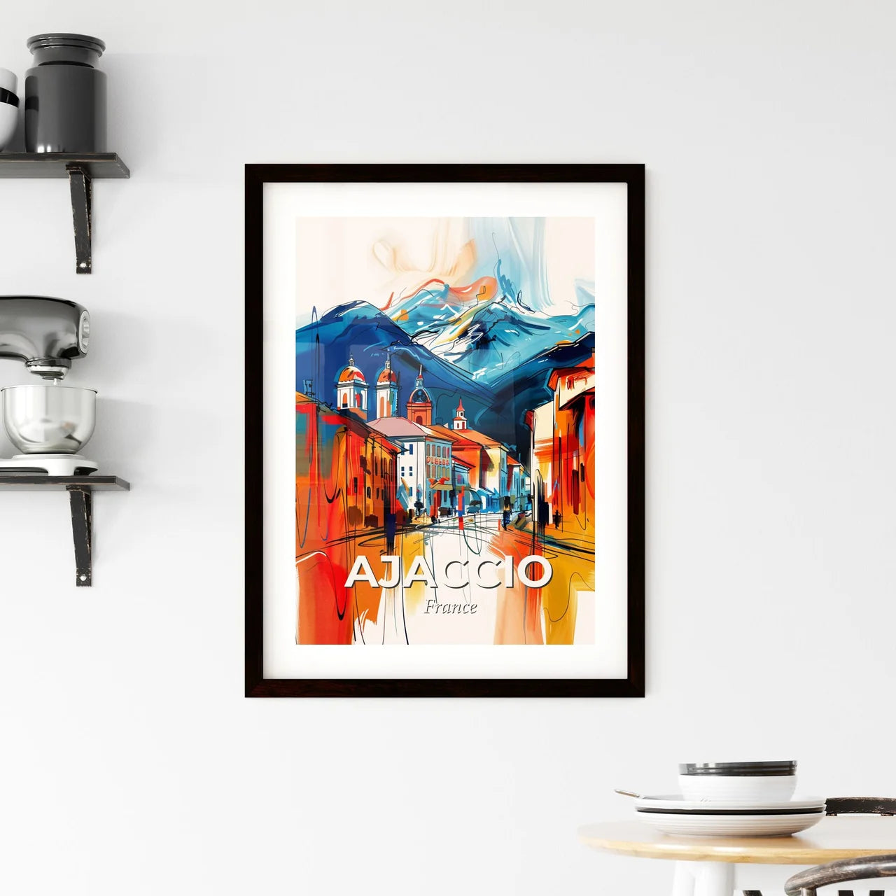 Vibrant Ajaccio, France Framed Print
