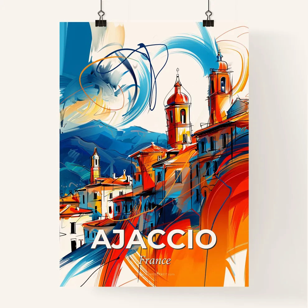 Vibrant Ajaccio, France Poster