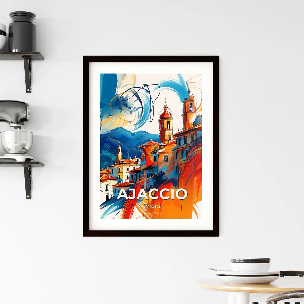 Vibrant Ajaccio, France Framed Print