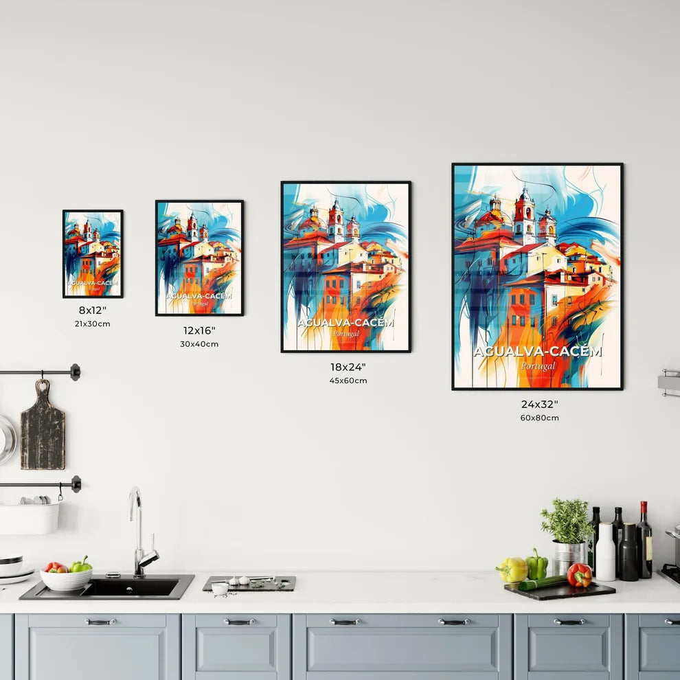 Vibrant Agualv Kitchen Art