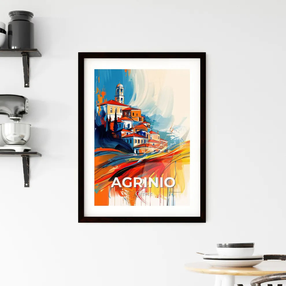 Vibrant Agrinio, Greece Framed Print