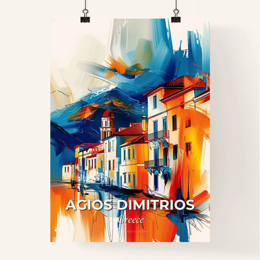 Vibrant Agios Dimitrios, Greece Poster