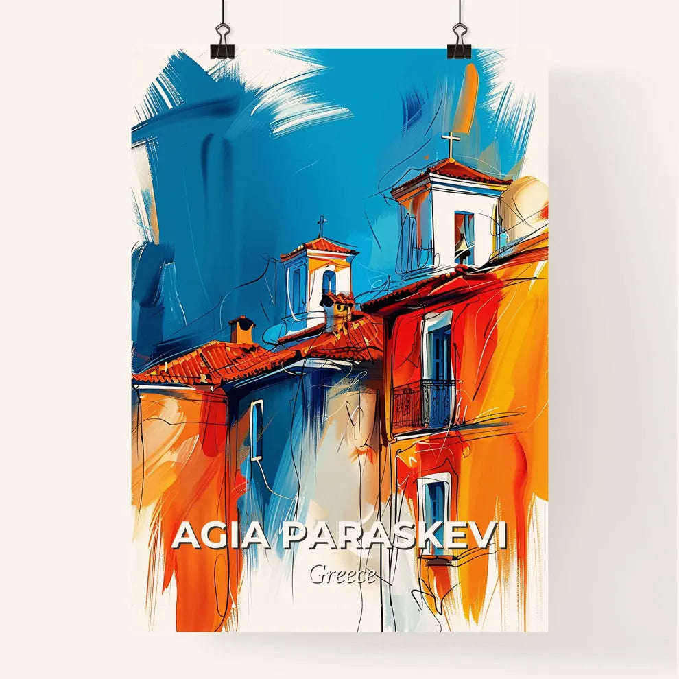 Vibrant Agia Paraskevi, Greece Poster